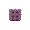 Vela cubo rubik morado 6cm