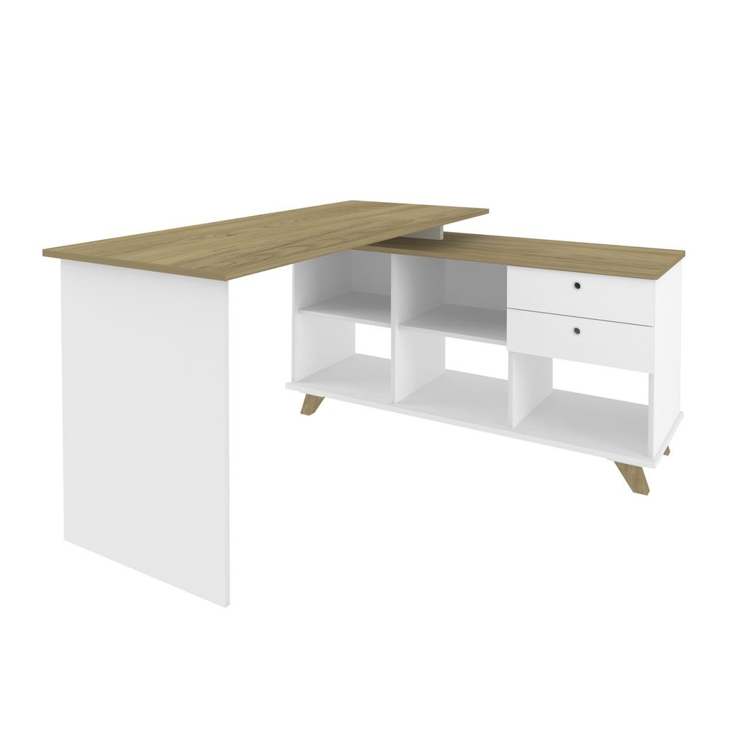 Escritorio Gold 145x128x75 blanco