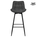 Silla bar Rabat negro