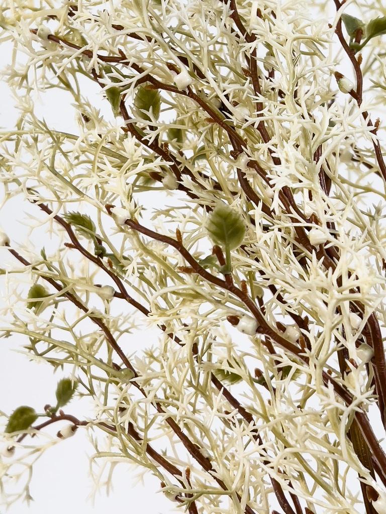 Pasto seco artificial blanco
