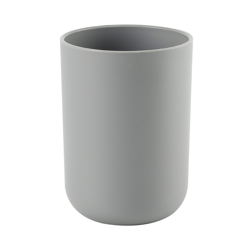 Vaso plástico gris 7,5x10,3cm