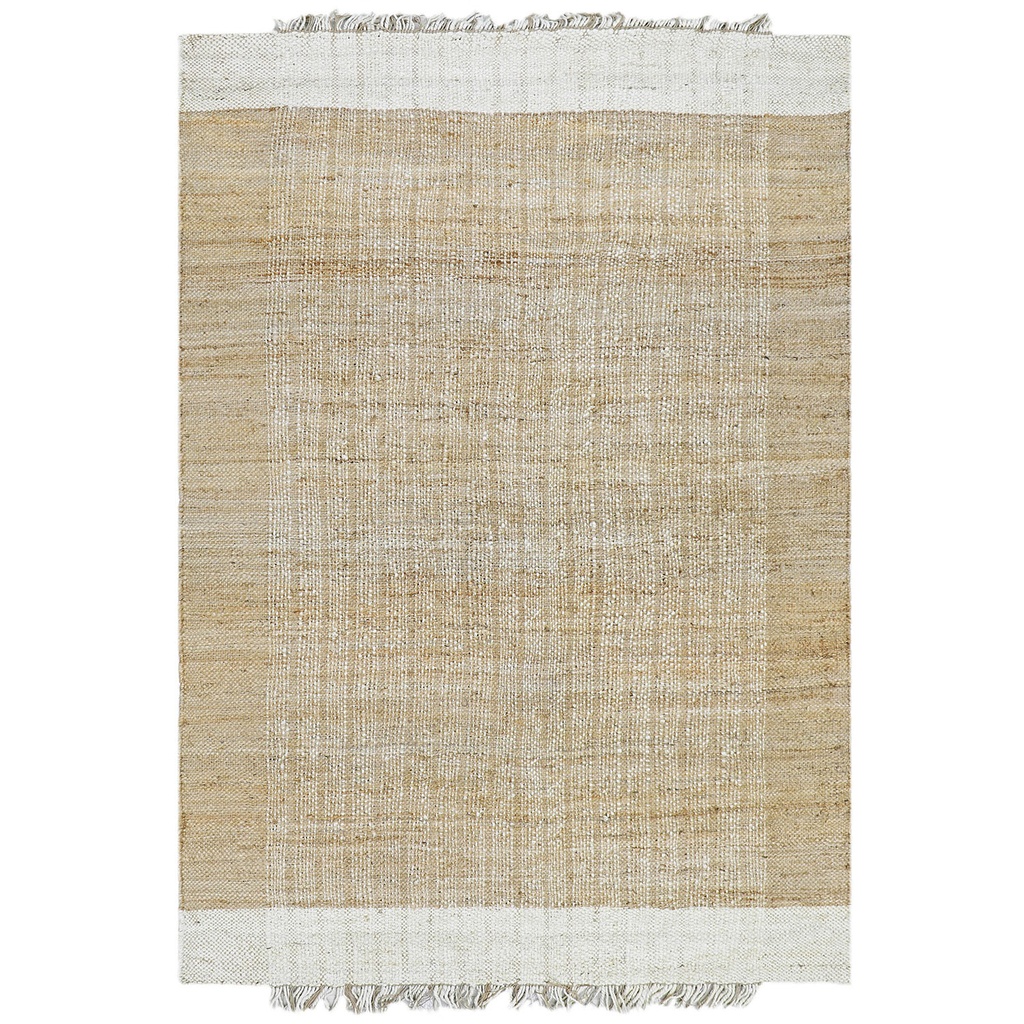 Alfombra 150x210cm Cliford negro blanco