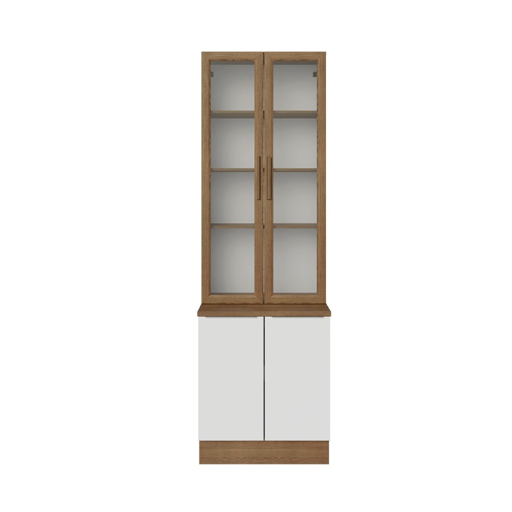 Vitrina 4 puertas Stella blanco 70cm